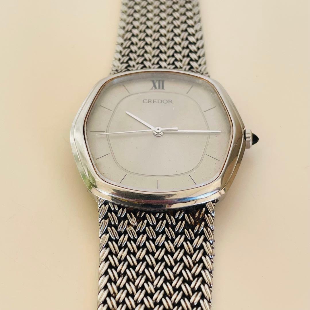 CREDOR クレドール 腕時計 5931-5232 シルバー 稼働品 セイコー