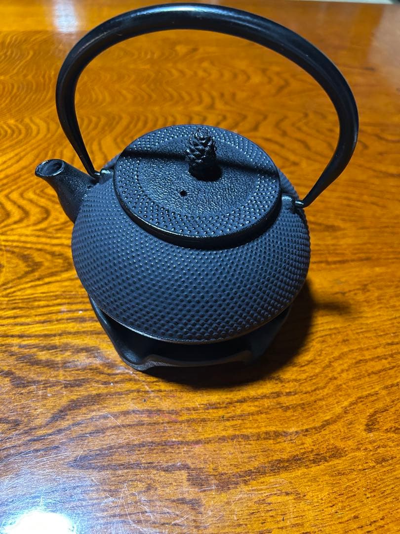 黒色鋳鉄鉄瓶 茶こし付き