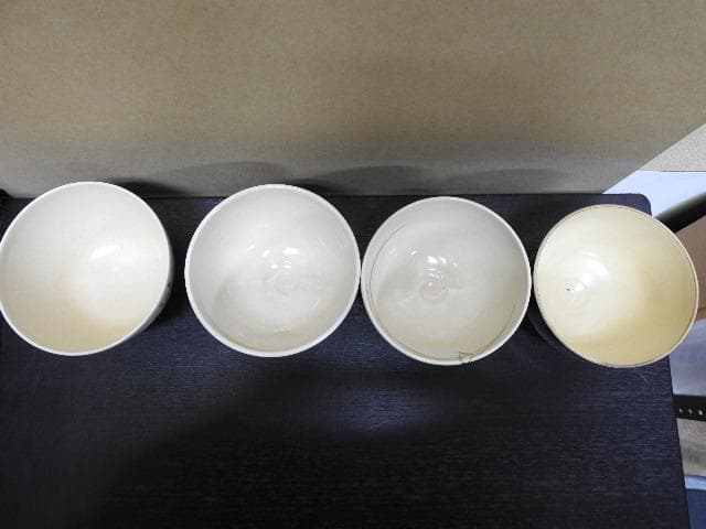 杉田祥平　清閑寺窯　茶碗四個セット　保存箱　MA469