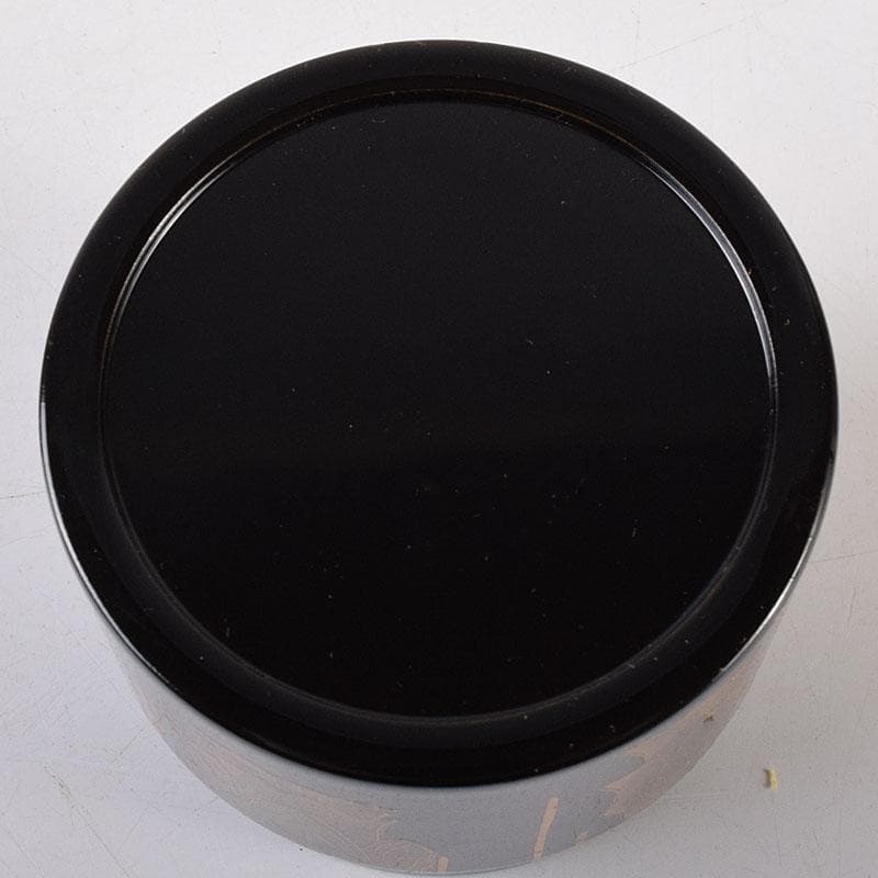 茶道具　吉田祥雲作　七賢人蒔絵　面根来塗　茶器　共箱　V　8157