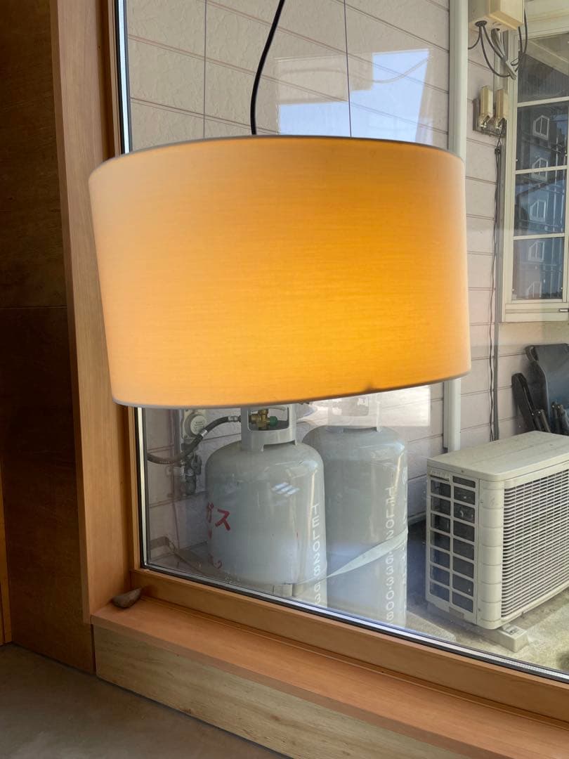 無印良品 廃盤 ペンダントライト 楕円 Mサイズ シェード　照明