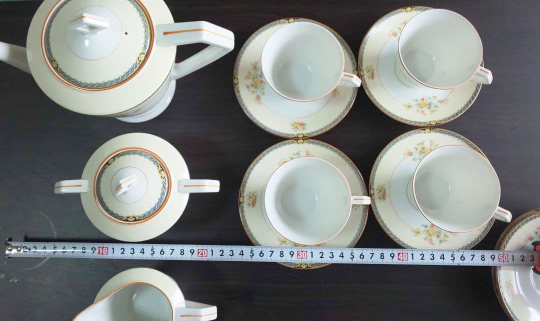 オールドノリタケ カップ&ソーサー 4客(1935年製)ティーセット