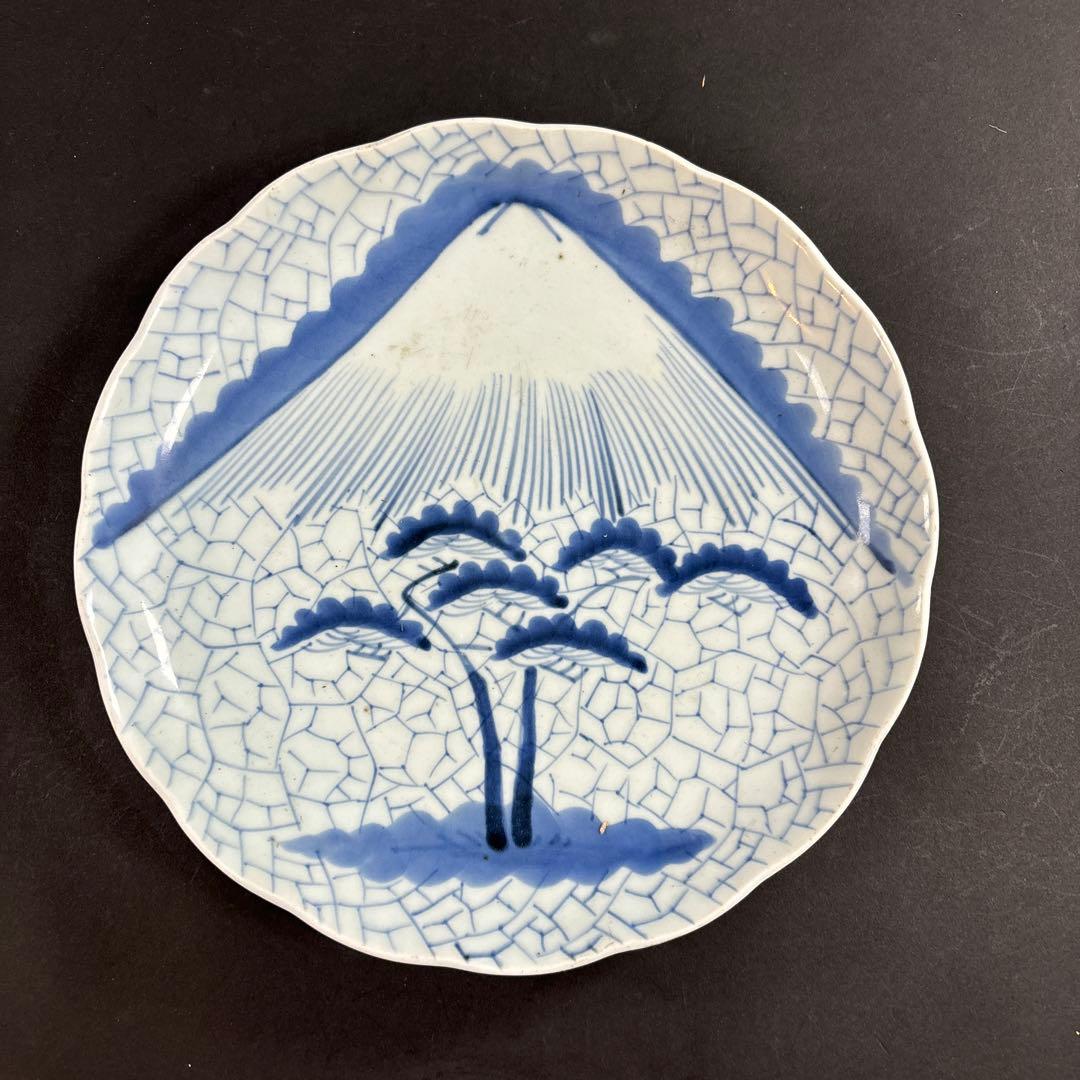 114 セール　富士山　染付　皿　伊万里　有田　九谷　鍋島