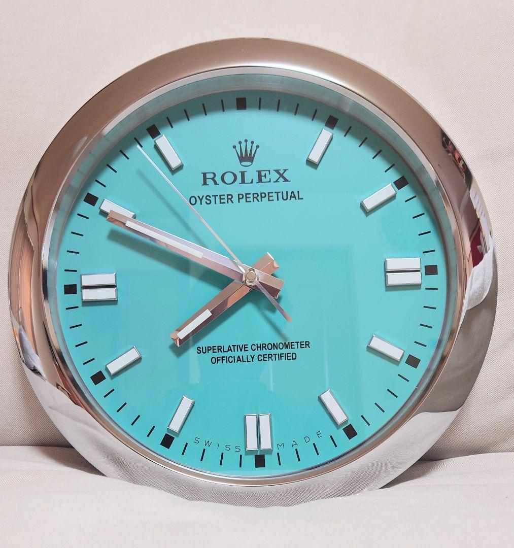 壁掛け ロレックス 希少 ティファニーブルー オイスターパーペチュアル