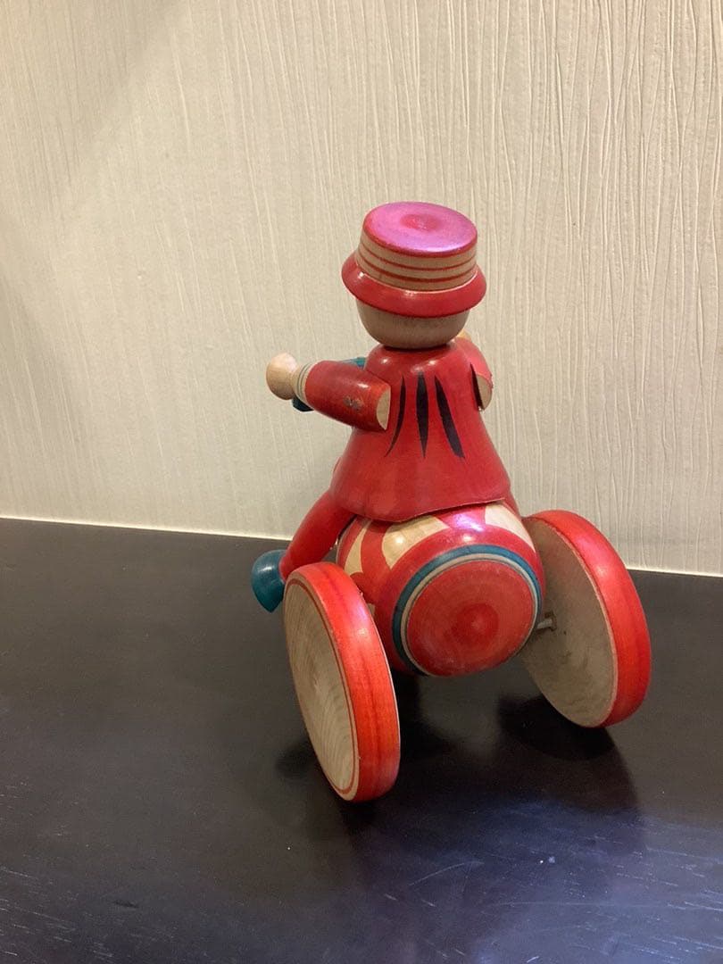 売れたら終わり　自転車玩具こけし　阿部進矢工人　送料込み