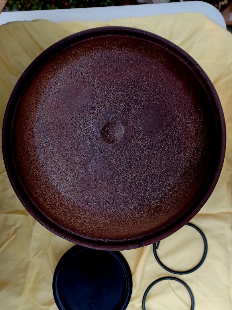 美品！人間国宝 釜師 佐藤浄清 造 浜松地紋真形羽釜 真作