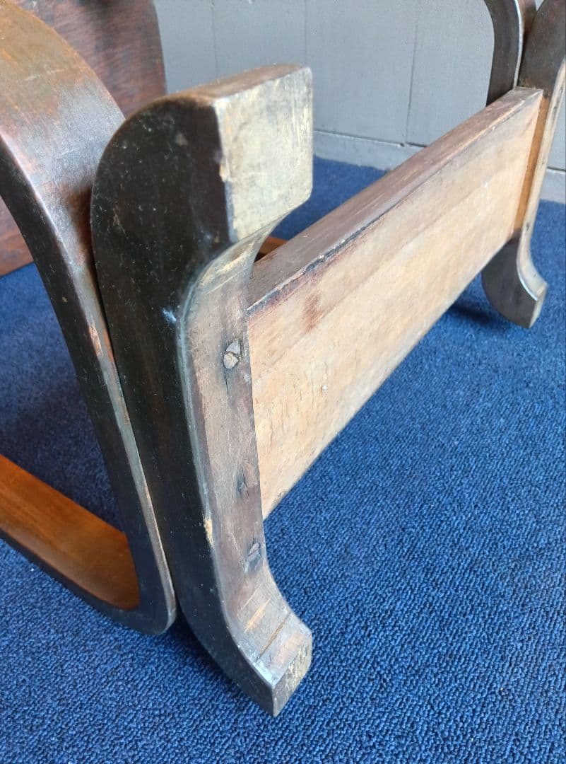 楕円形 木製テーブル　レトロ　ヴィンテージ