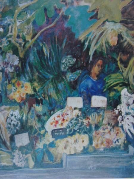 ジョルジュ・フェール、花屋、希少画集画、新品高級額装付