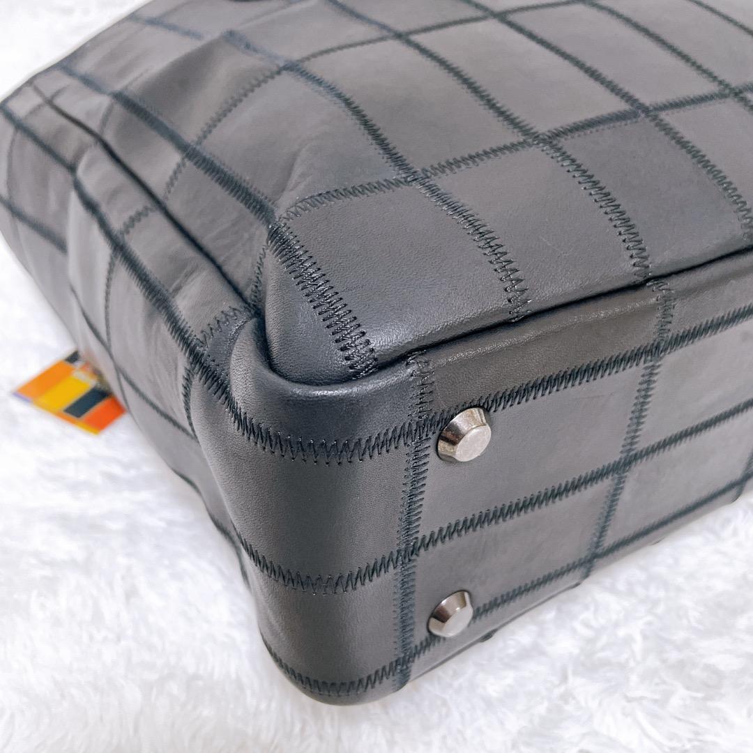 TRION トライオン ハンドバッグ ビジネス クラブレザー A4 ブラック