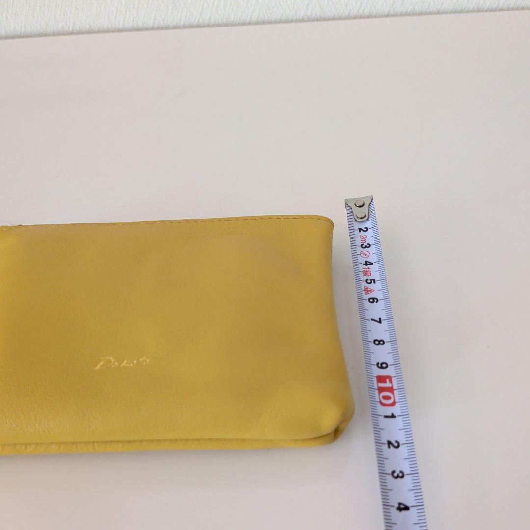 Dakota ブラック ショルダーバッグ・イエローポーチ2点セット