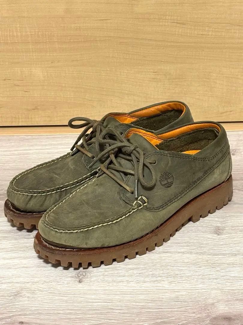 【即発送】ティンバーランド オリーブグリーン デッキシューズ