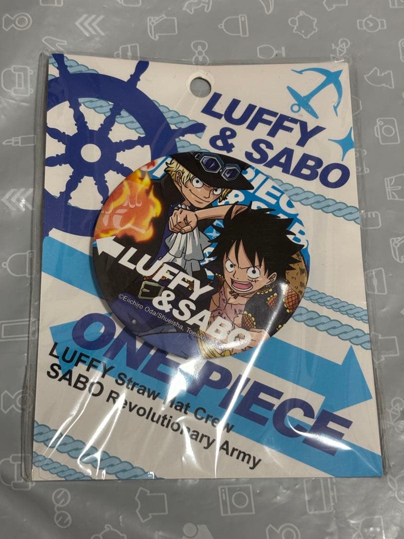 レア ワンピース ONEPIECE 台湾限定 缶バッジ ルフィ&サボ 2017