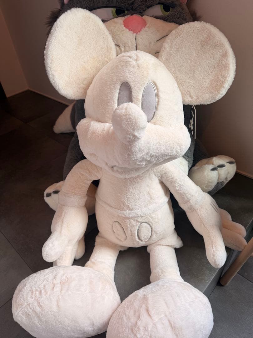 コストコ　ミッキー ぬいぐるみ　ホワイト　約100cm