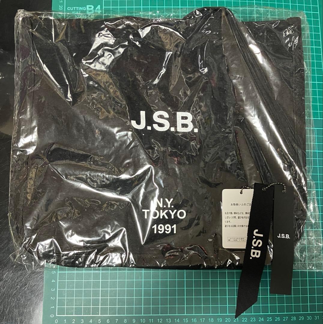 3代目 J.S.B. トートバッグ N.Y. TOKYO 1991 ロゴ 黒
