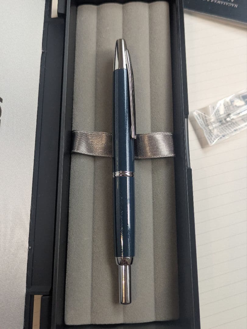 パイロット キャップレスデシモ 北野坂ナイトブルー 万年筆　EF