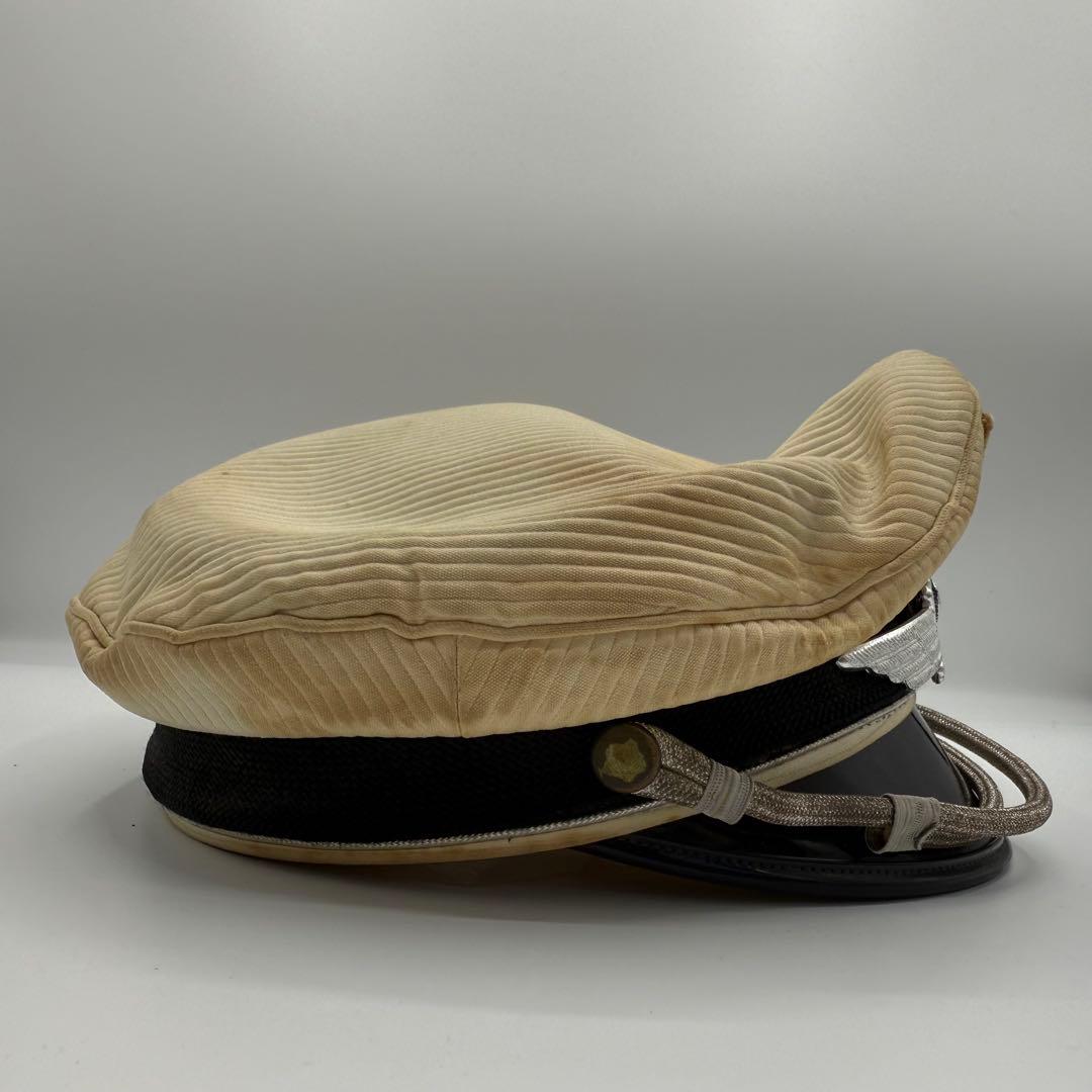 ⭐️希少⭐️ ドイツ空軍 士官用制帽 鷲章 58 白地 ヴィンテージ 軍物