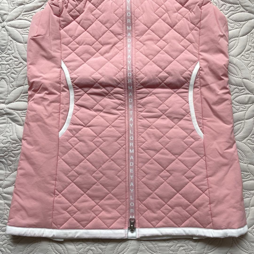 【チェリー 様】Taylor Made 中綿フーディベスト　ロング丈　ピンク　M