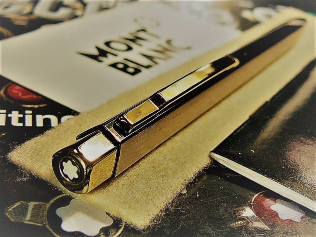 モンブラン⭐️レオナルド総金張りチタンTitaniumNo20280⭐️人間工学形状