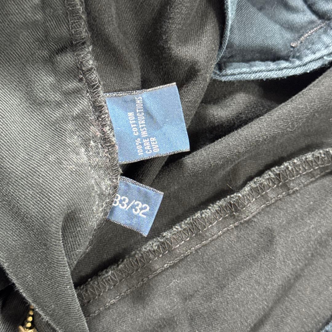 PoloRalphLauren ANDREWブラック ポロチノ W33L32古着