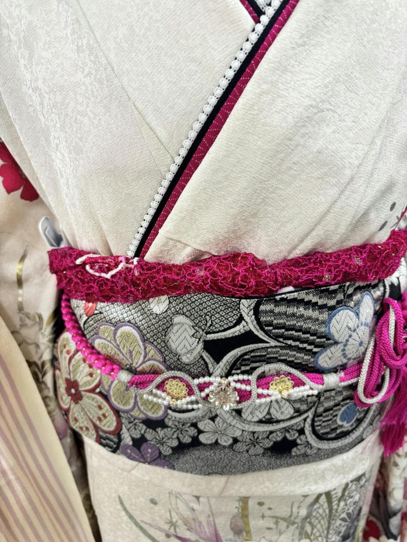 ミケにゃん様　振袖9点フルセット、小物セット【369】