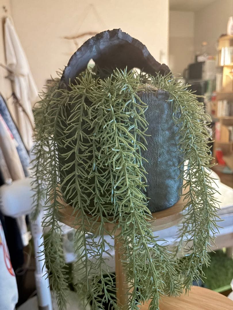 《ジブリ》天空の城ラピュタ　ロボット兵の植木鉢 フェイクグリーン付き