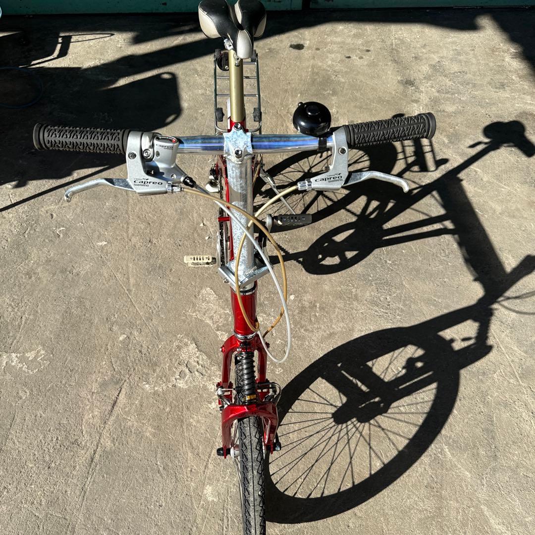 赤 折りたたみ自転車