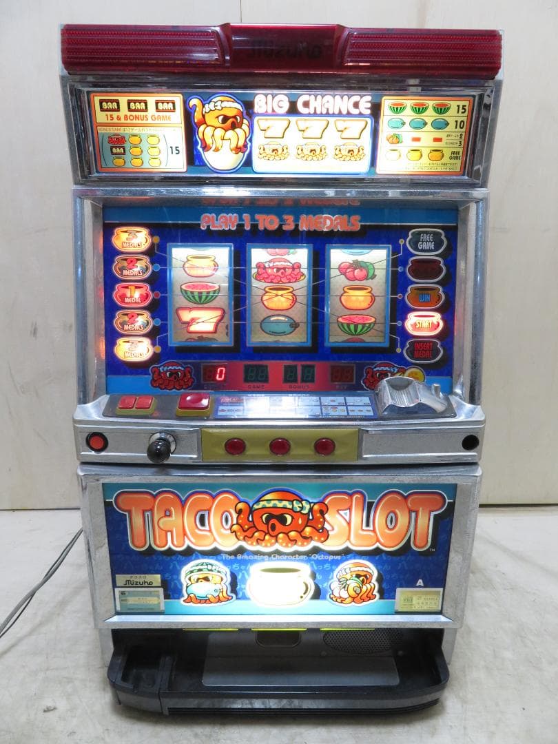 MIZUHO ミズホ パチスロ実機 4号機 初代 タコスロ 機 家庭用電源