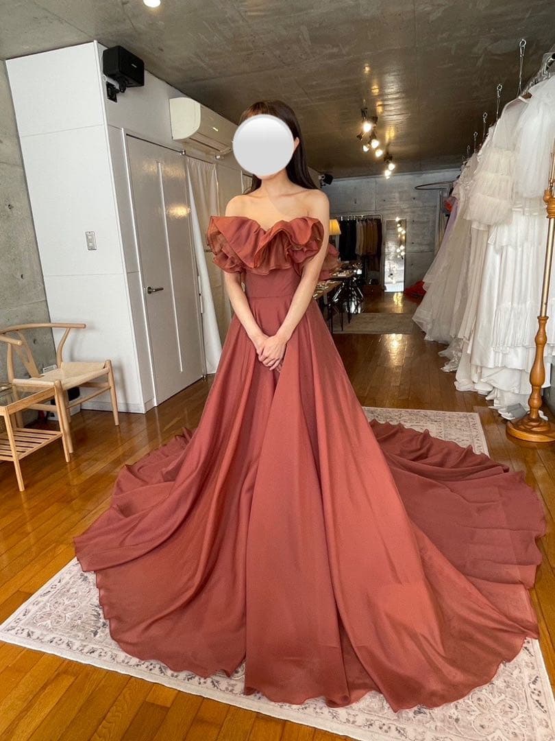 URBAN BLANCHE テラコッタカラードレス ファーストオーナー