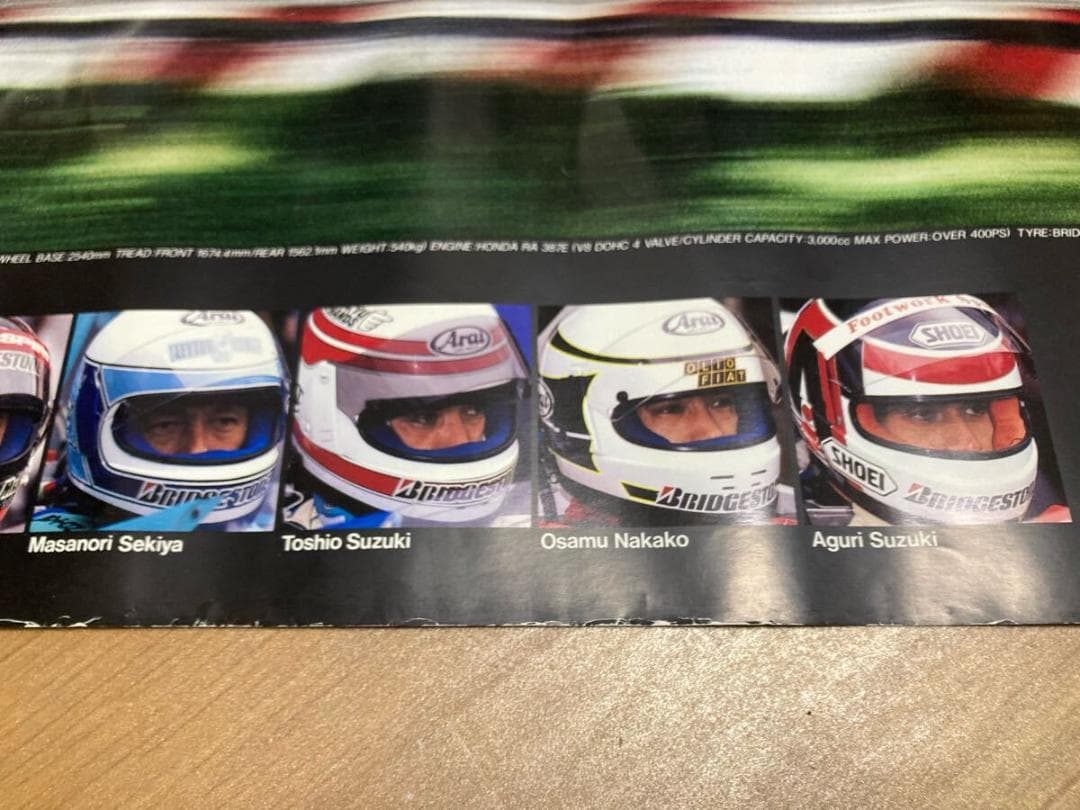 80年代 ブリジストン ポテンザ レイトンハウス 鈴木亜久里 旧車 ポスター