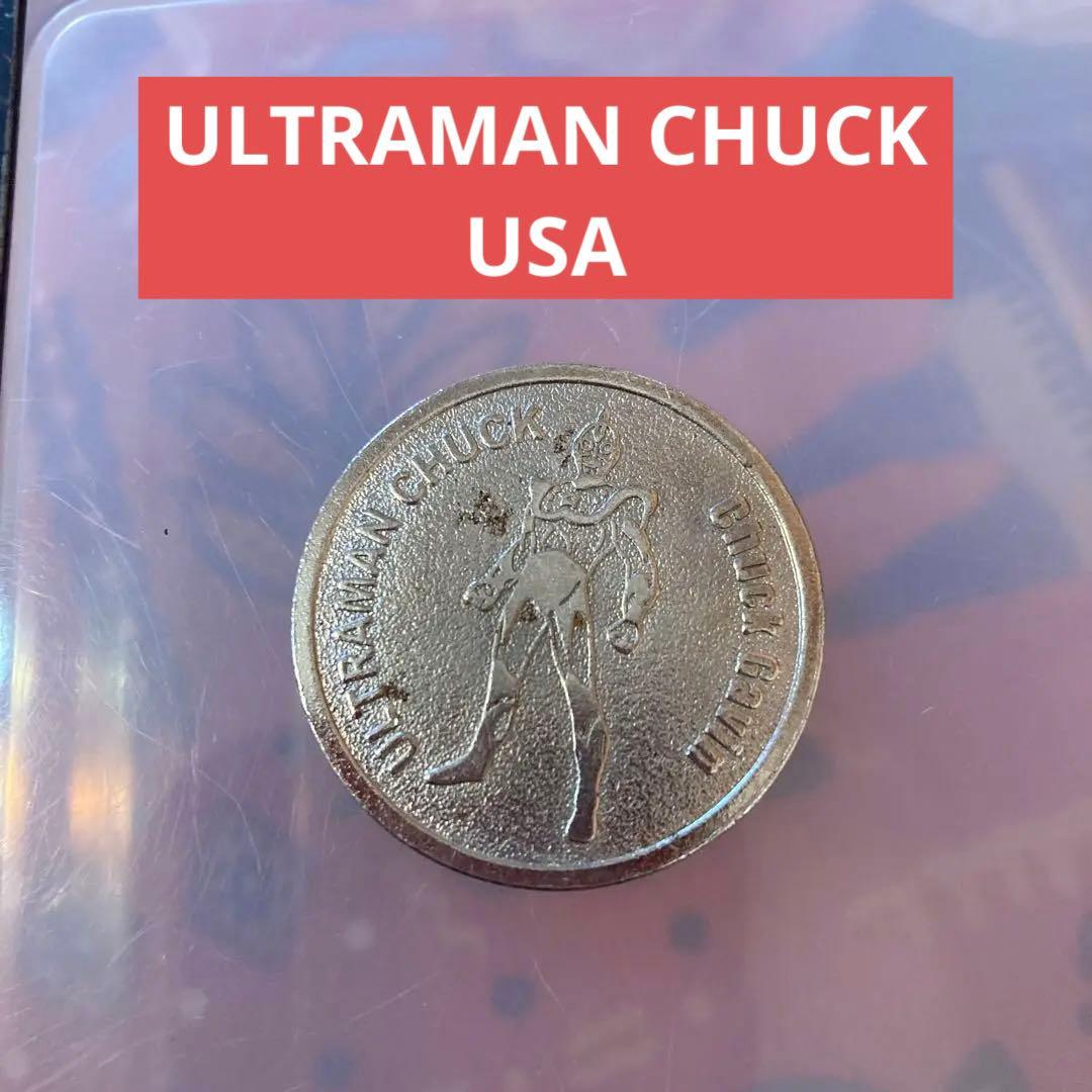 ゴルフマーカー　ウルトラマン　CHUCK チャック　USA 　三ツ矢　レア