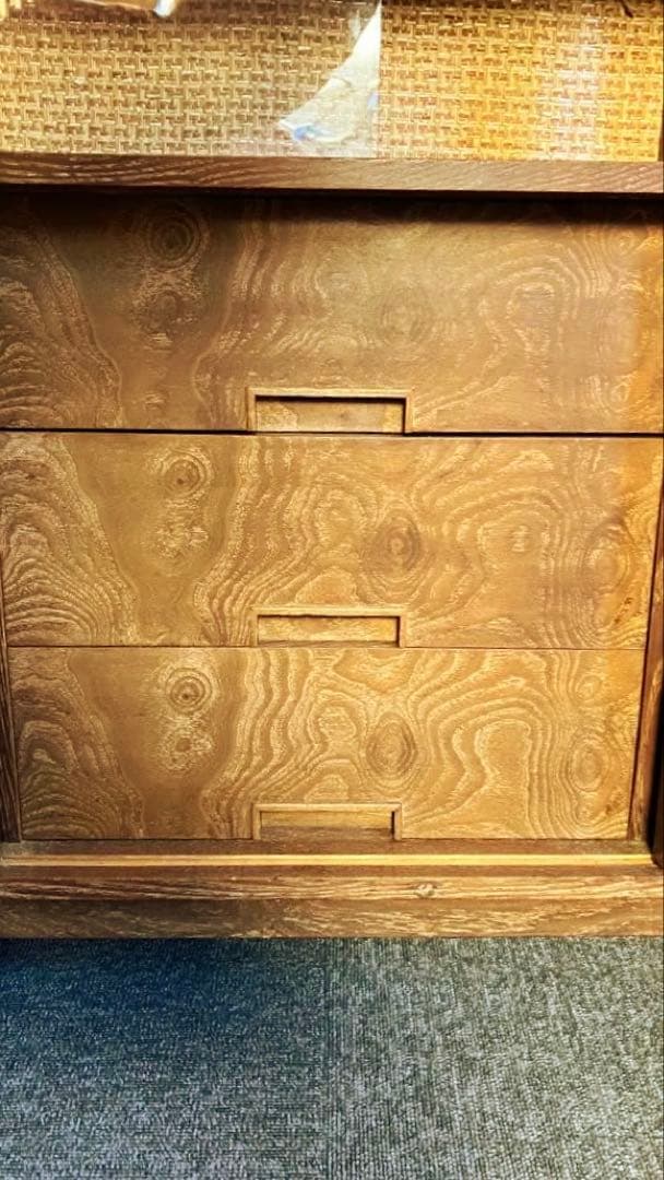 カリモク風 キャビネット サイドボード ディスプレイ 北欧 アンティーク レトロ