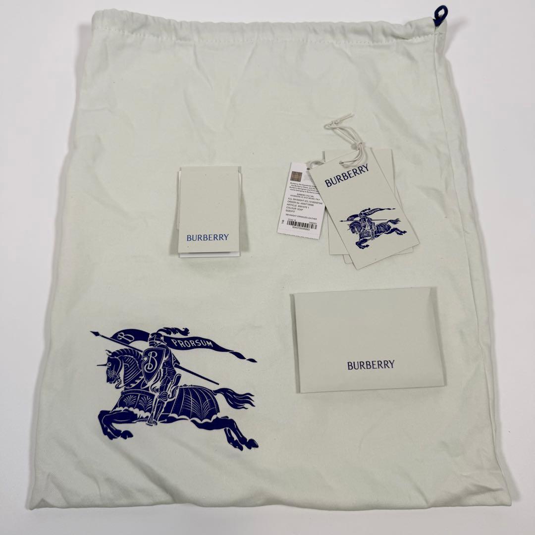 【美品】【現行】バーバリー　ショルダーバッグ　スモールナイトバッグ　アイボリー