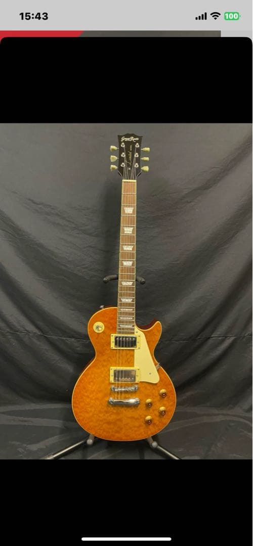 レスポールスタイルエレキギター オレンジ