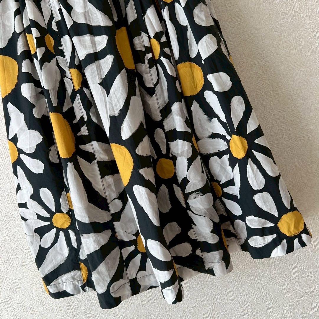MARNI マルニ デイジーフラワー ギャザースカート コットン 36