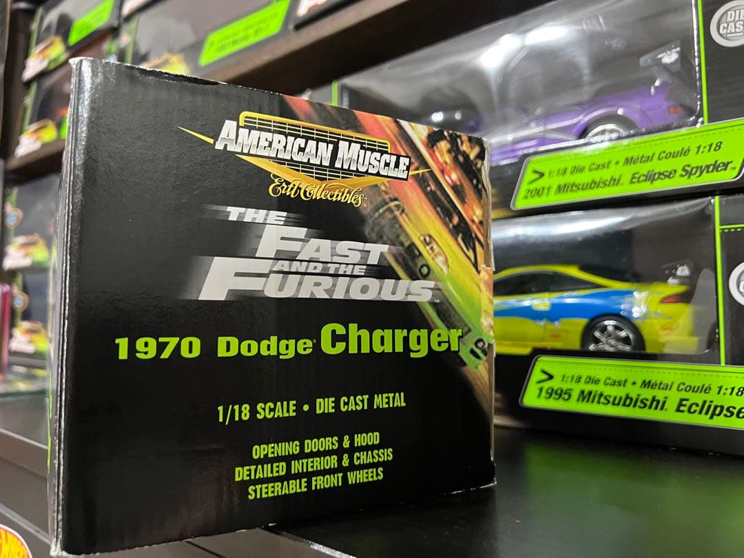 ミニカー FAST& FURIOUS 1970 DODGE CHARGER 1/18