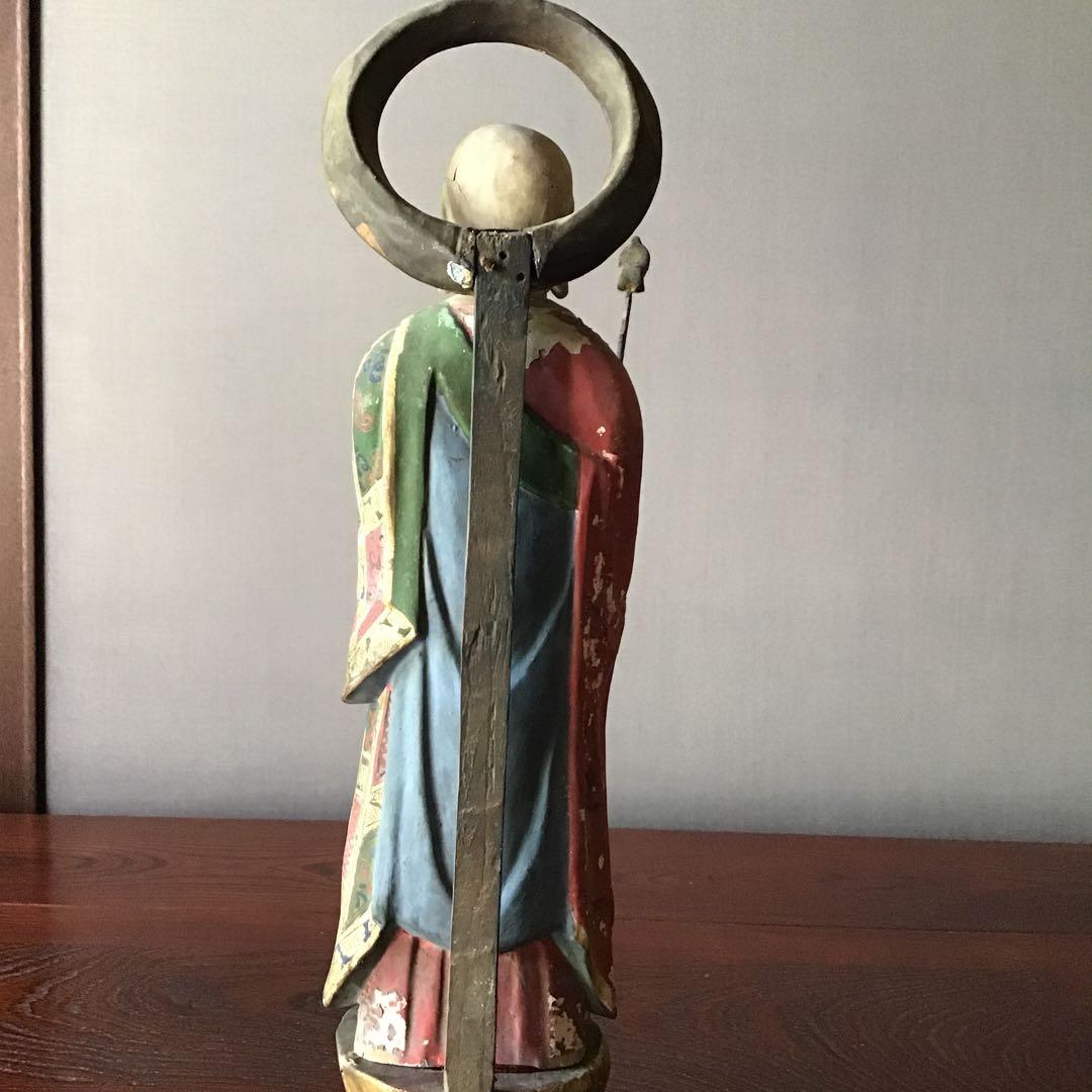 地蔵菩薩立像　　室町期　錫杖仏像　宝珠　仏像 63