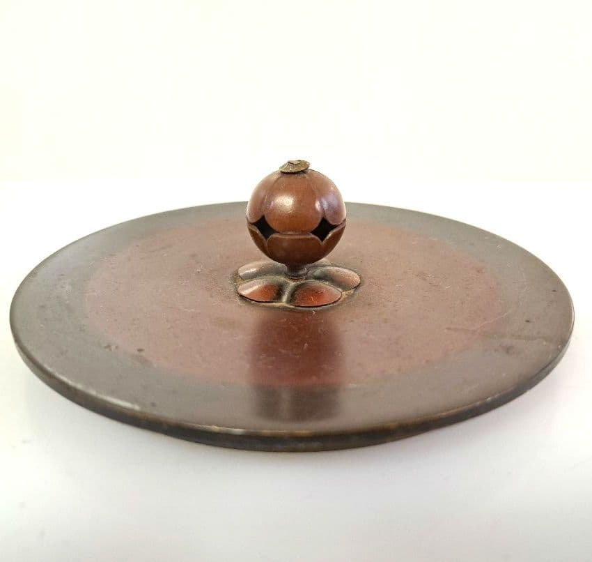 茶釜 八角釜 風炉釜 銘有 釜環付 茶道具 L135