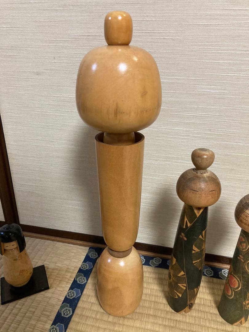 こけし　4点まとめ売り　岸貞夫　栗林一雪　レトロ　アンティーク