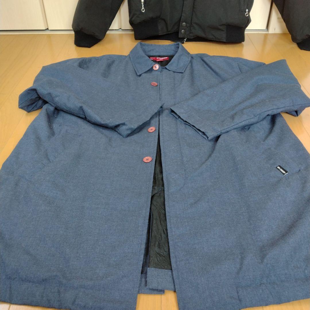 ま*ト様 【希少】STUSSYビスコース コート ブルーXL
