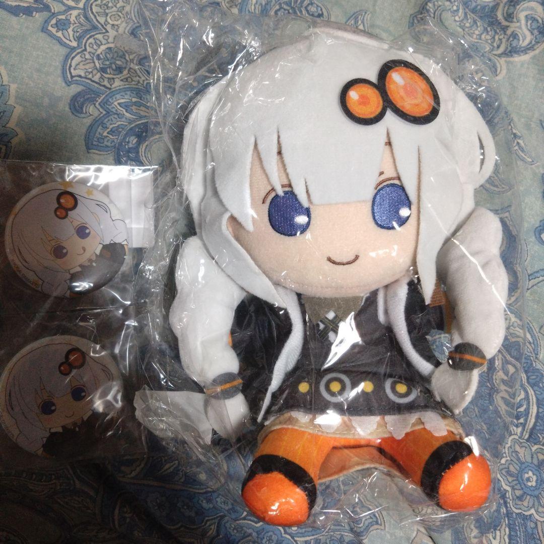 紲星あかり　おすわりぬいぐるみ　バッジ付き