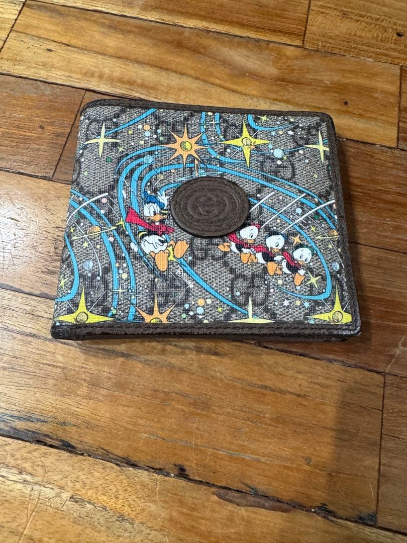 こむぎGUCCI Disneyコラボ　二つ折り財布　箱有り