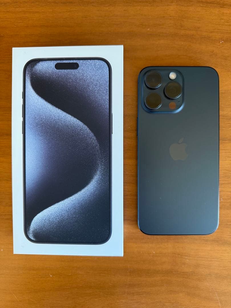 iPhone 15 pro max ブルーチタニウム 256GB