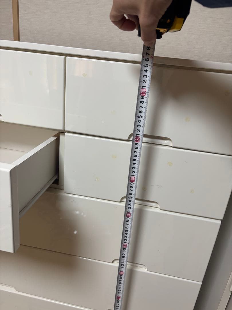 栃木市引き取り限定！ホワイト チェスト2個