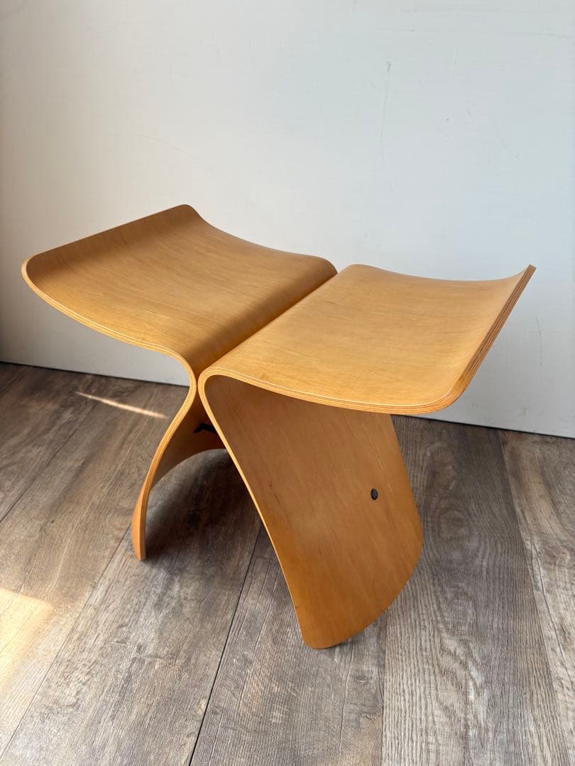 希少　ラージサイズ 天童木工 柳宗理　バタフライスツール　80〜年代ヴィンテージ