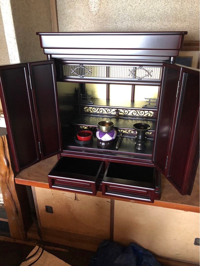 ミニ仏壇　黒檀