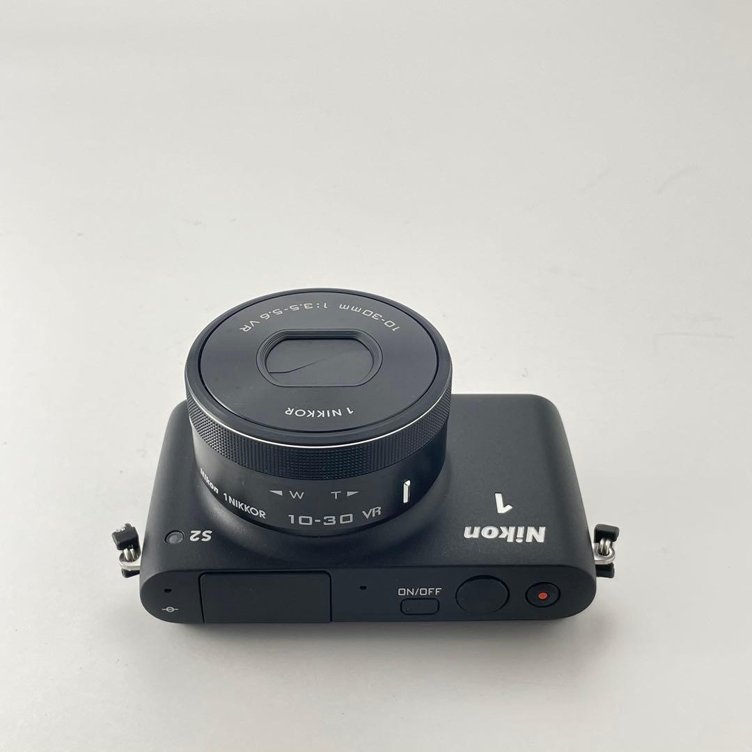 【ショット数100・返品保証】Nikon1 S2 ブラック 標準レンズキット