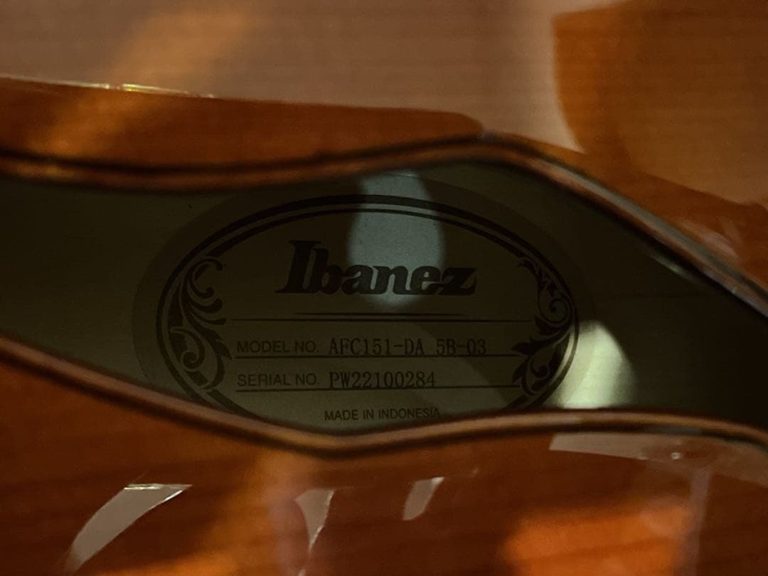 Ibanez AFC151-DA 極美品！Dark Amber フルアコ