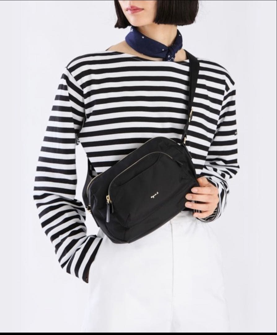 新品タグ未使用 agnes bアニエスベー ショルダーバッグ FT03A-04