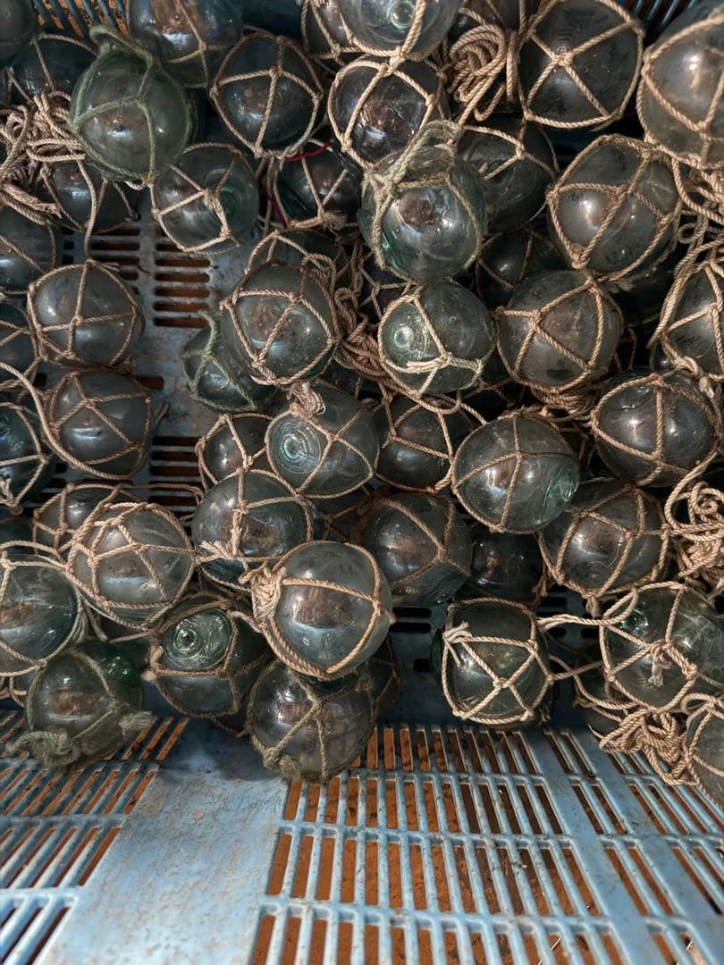 漁具　ガラス玉　浮子　フロート　100個