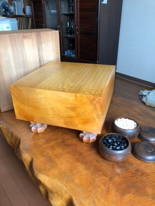 14 大幅値引　宮崎県小林市 本榧の六寸碁盤と碁笥碁石